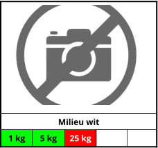 Milieu wit 1 kg 5 kg 25 kg