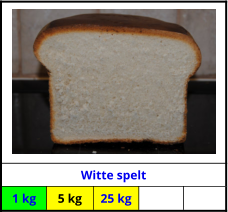 Witte spelt 1 kg 5 kg 25 kg