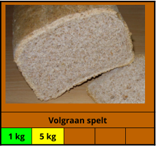 Volgraan spelt 1 kg 5 kg