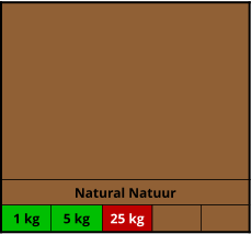 Natural Natuur 1 kg 5 kg 25 kg